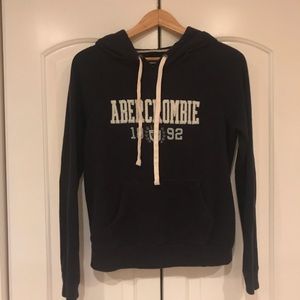 Dark Navy Abercrombie Women Hoodie